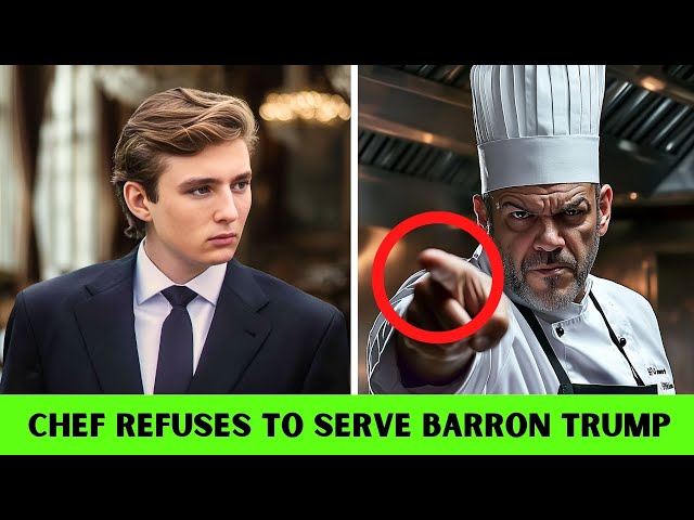 Restaurant Chef Refuses to Cook for Barron Trump —What Happens Next Shocks the Entire Staff!