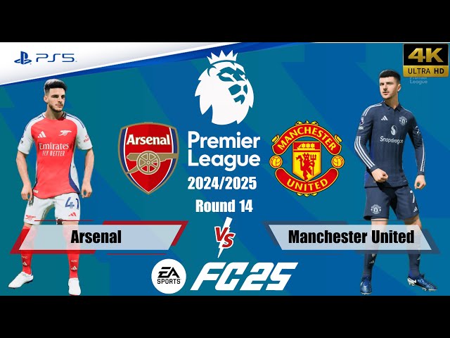 FC 25 - Arsenal vs. Manchester United | Premier League 24/25 | Full Match | PS5™[4K]