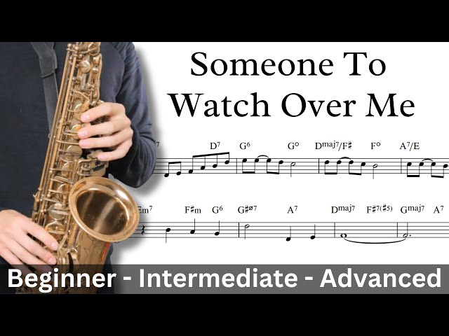 How to Play 'Someone To Watch Over Me' - 3 Levels - Beginner to Advanced