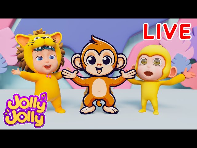 LIVE🔴Looby Loo, Wheels On The Bus + More | Cocacoca Kids Songs & Animals