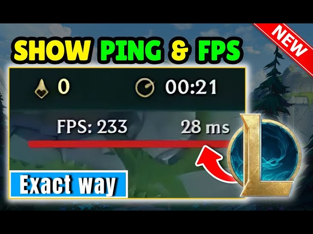 How to Show Ping in League of Legends | Show FPS In League Of Legends