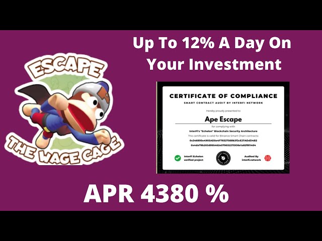 ApeEscape  BananaFarm | 12% A Day On Your Investment