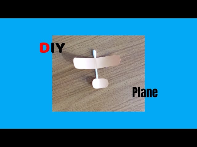 Make your toy airplane with earbuds and paper