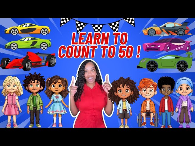 Learn to count to 50 | Learning with Ms Houston| The Counting Song