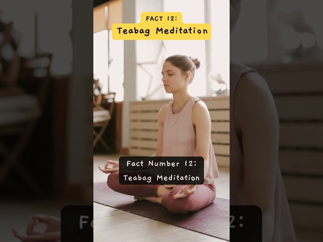 🧘‍♀️ Can a TEABAG Calm Your MIND? 🌿 #teabags #meditation #shorts