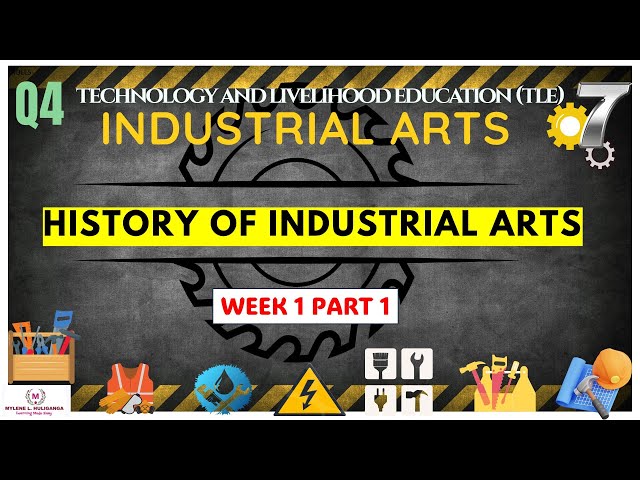 TLE Grade 7 Quarter 4 - Industrial Arts Week 1 Part 1: HISTORY OF INDUSTRIAL ARTS