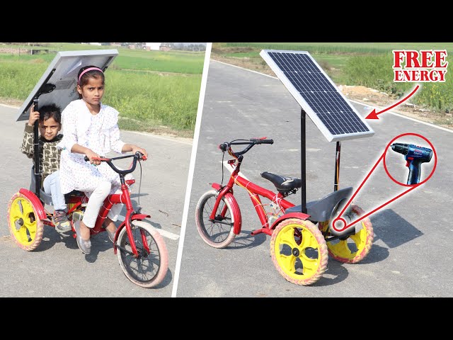 Build a  Free Energy 3 Wheel Go Kart | DIY Solar Powered Electric Go Kart For Kids