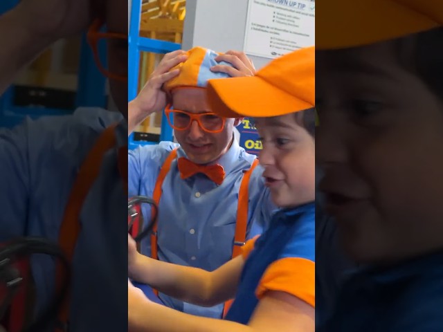 Blippi can you fix that car? Mechanic Rescue Mission! #safetyrules #blippi #shorts