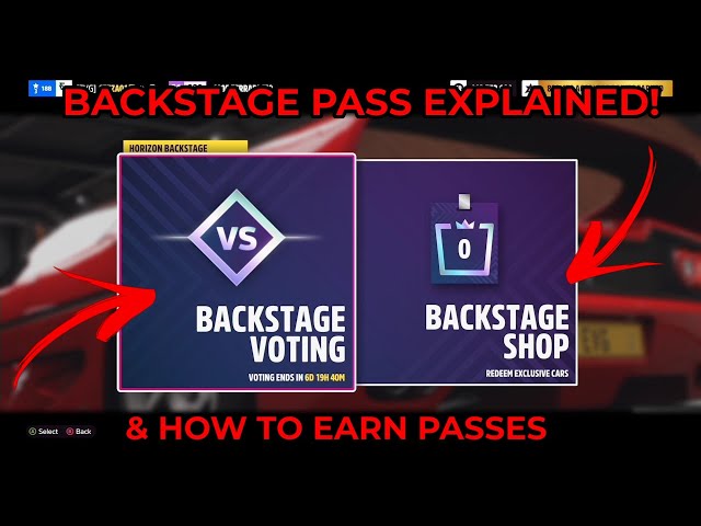 Forza Horizon 5 - Backstage Pass EXPLAINED - How It Works & How To Earn Backstage Passes