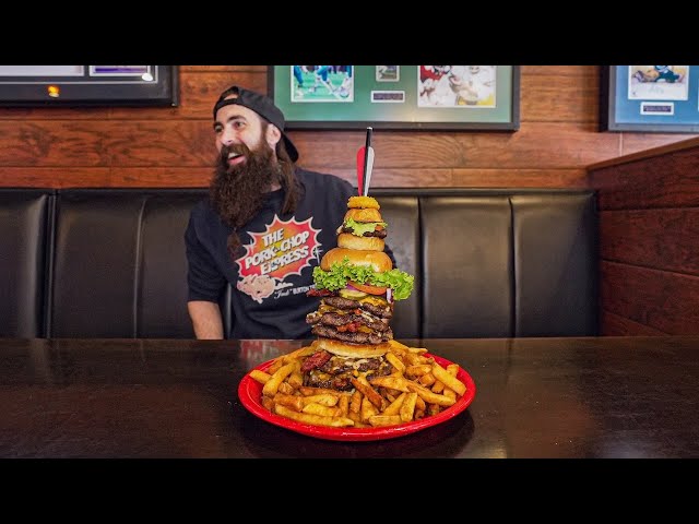 IN CANADA TAKING ON THE INFAMOUS BEER HUNTER CHALLENGE! | BeardMeatsFood