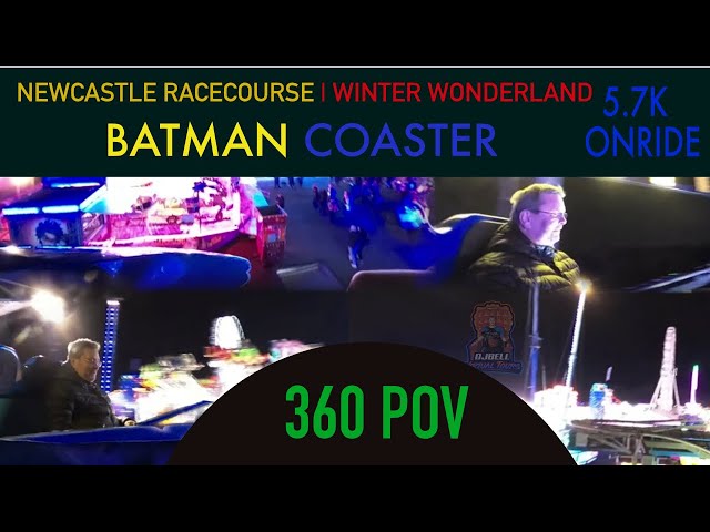 BATMAN COASTER | ONRIDE | 360° POV | WINTER WONDERFUL NEWCASTLE 2022 #funfair #newcastle #360video