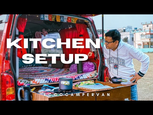 Maruti EECO Ultimate Campervan Kitchen Setup | Compact, Efficient & Perfect for Road Trips!