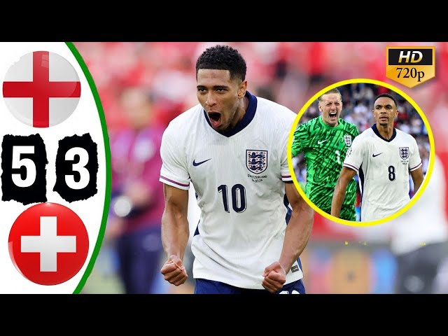 England vs Switzerland: Euro 2024 Penalty Shootout Excitement🔥💥