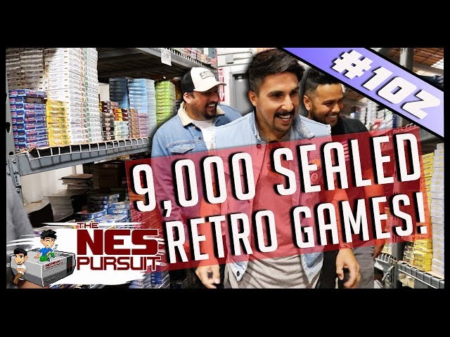 TheNesPursuit - THE LARGEST WAREHOUSE IN RETRO GAMING HISTORY - 9000 SEALED RETRO GAMES  Episode 102