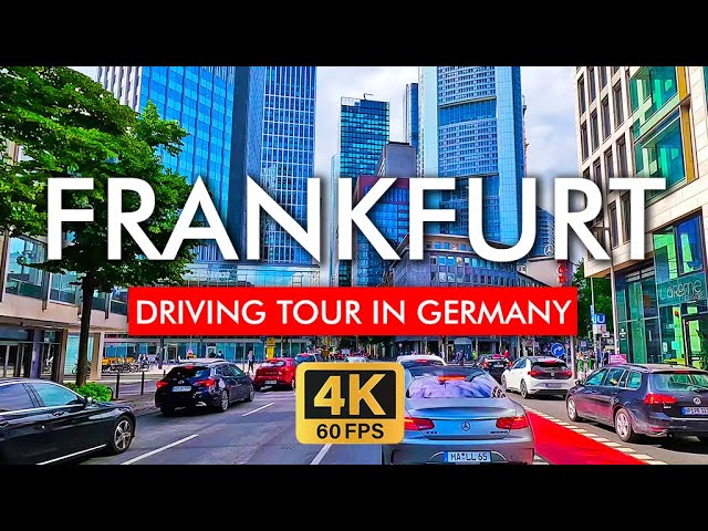 🇩🇪 Frankfurt Driving Tour 2024 Germany 4K Video. Explore Römerberg, Main River and Museumsufer.