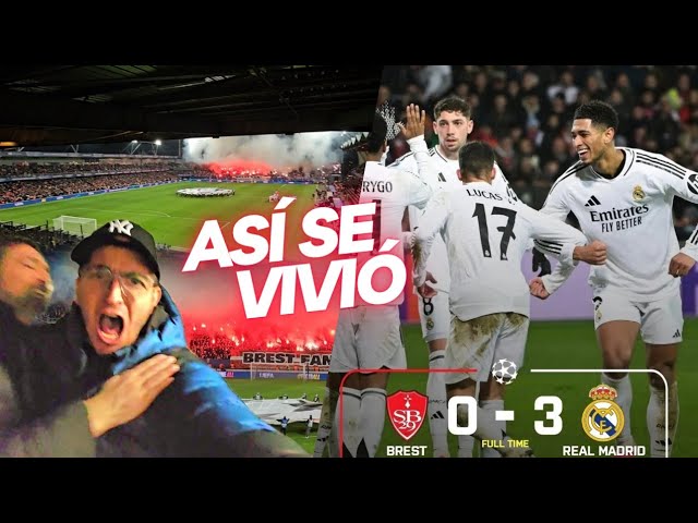 BREST 0-3 REAL MADRID: ASÍ SE VIVIÓ en el Estadio de Roudourou 🔥 Champions League RODRYGO BELLINGHAM