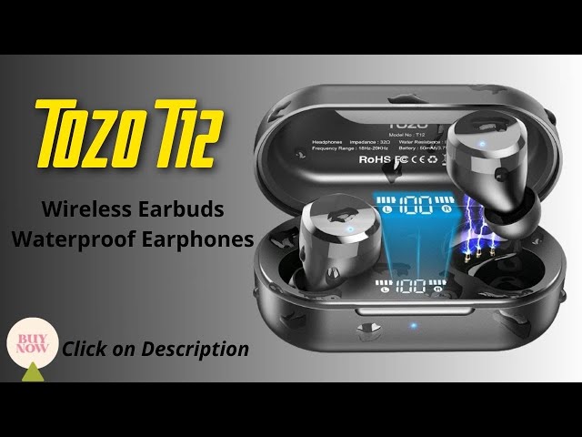 Best TOZO T12 Wireless Earbuds Review | TOZO T12