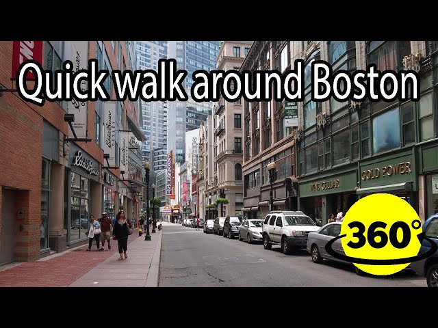 360° Video | Quick walk around downtown Boston