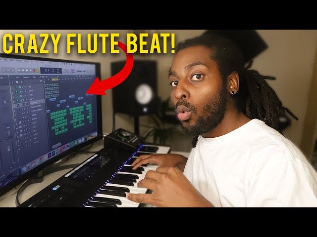 I MADE A FIRE GUITAR AND FLUTE BEAT | How to Make Flutey Beats For M Huncho, D Block Europe