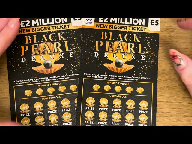 Black Pearl DELUXE £5 Scratch Cards 2024 Uk National Lottery 🤞🍀