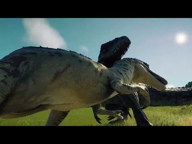 Qianzhousaurus vs Giganotosaurus : Jurassic World Evolution 2