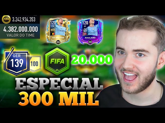 🤑TIME DE 4 BILHÕES🤑GASTEI +20 MIL FIFA POINTS NA CONTA DE INSCRITO SORTUDO NO FIFA MOBILE 23