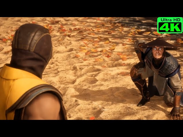 MK11 - Scorpion wants to help but no one believes him - Game Scene 4K - MORTAL KOMBAT 11