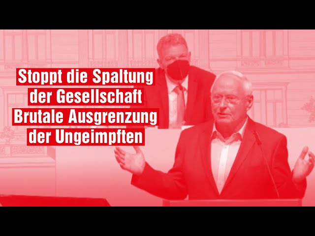 Oskar Lafontaine: Stoppt die Spaltung der Gesellschaft - Brutale Ausgrenzung der Ungeimpften