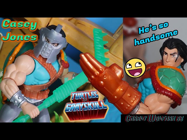 Turtles of Grayskull CASEY JONES Figure Review! | MOTU Origins x TMNT