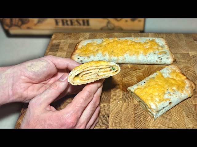 Amazing Garlic and Cheese Snack! Recipe in 15 Minutes!