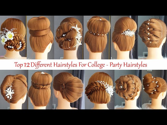 12 Different Bun Hairstyles For Wedding  And Party | New Bridal Hairstyles