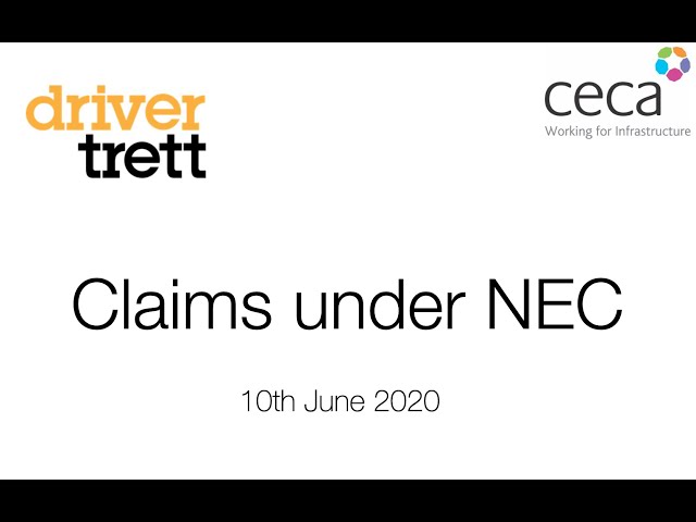 Claims under NEC Webinar - 10th June 2020