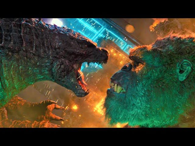 Kong vs. Godzilla - City fight (4K. HDR)