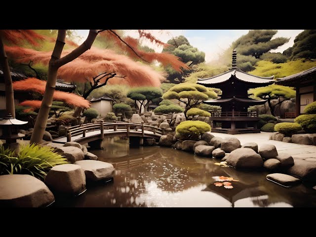 Japanese Zen Garden Relaxing 4K Animation