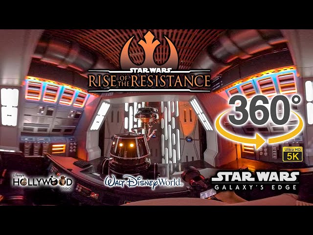 VR 360 Rise of the Resistance On Ride Ultra HD 5K POV with Queue Walt Disney World 10-26-2020