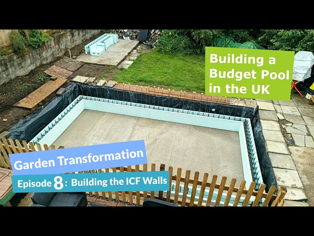 Ep.8 - Building the Pool Walls with ICF (Nudura) - Building a heated DIY Swimming Pool in the UK