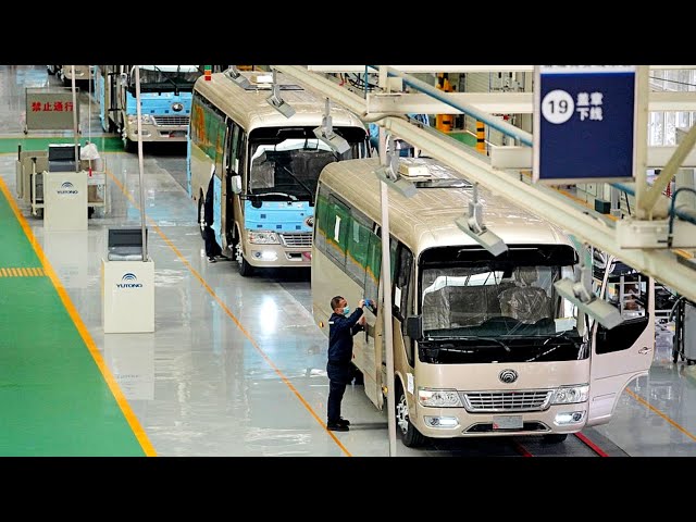 Inside the World's Largest Bus Factory 🇨🇳 | How Yutong Builds Buses & Coaches in China  🚌🔥