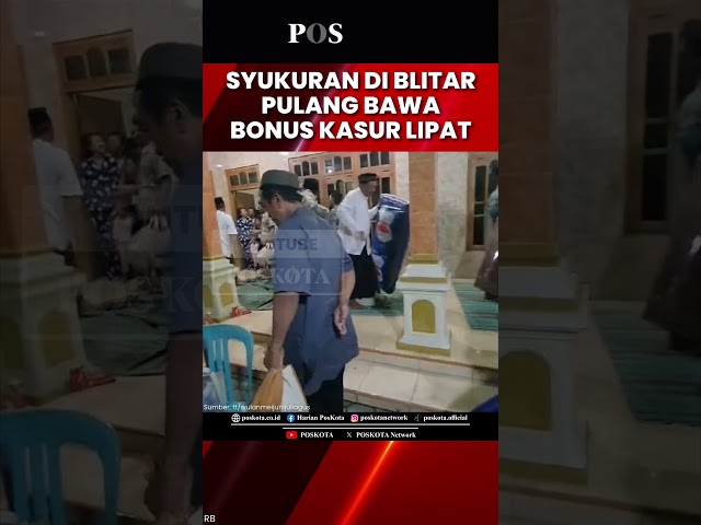 Viral Warga Blitar Hadiri Kenduri (Syukuran) Pulang Dihadiahi Kasus Lipat