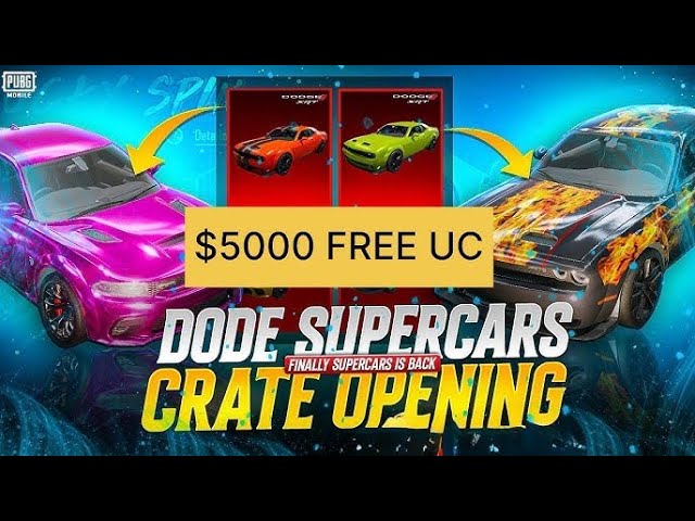 ❤️‍🔥 Secret trick-Luckiest ever dodge supercar crate opening dodge motor cruise lucky spin 50,000 uc