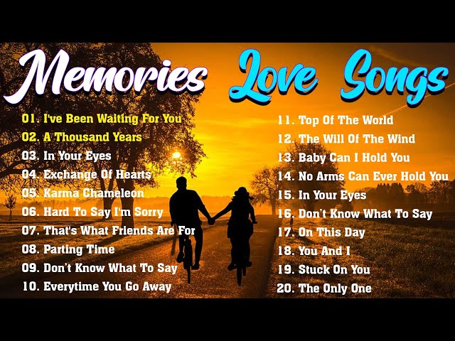 BEST OLD LOVE SONGS - Romantic Love songs 2025 - Beautiful Love Songs From the 80's 90's (Lyrics) #1