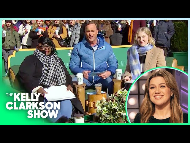 Kelly Clarkson Plays 'Name The Pair' With Matt Iseman At Starbucks City Seats!