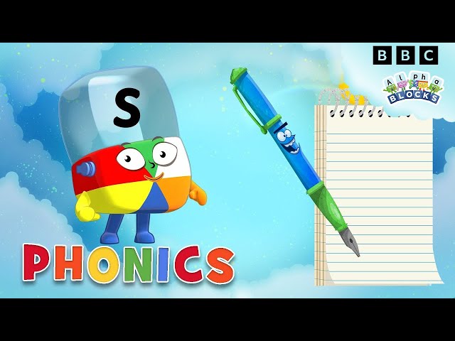 Phonics - Learn to Read | Stationary Words | Alphablocks