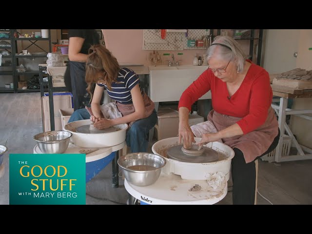 Mary and Myra Berg try their hand at pottery-making | The Good Stuff with Mary Berg