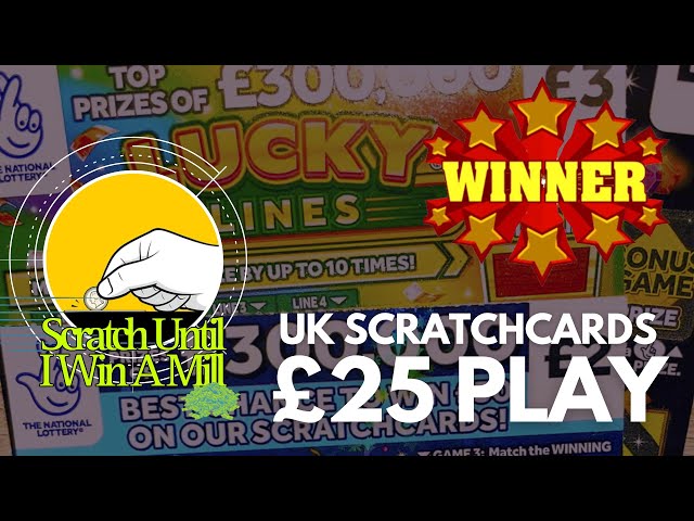 WHAT A COMEBACK 😳 £25 SCRATCHCARD PLAY | UK SCRATCHCARDS 🤑 | SCRATCH UNTIL I WIN A MILL 🎉