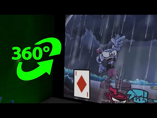 FNF 360 Indie Cross - Crossed Out (Nightmare: Cuphead Sans Bendy)  | 360 cinema | VR 360 Cinema