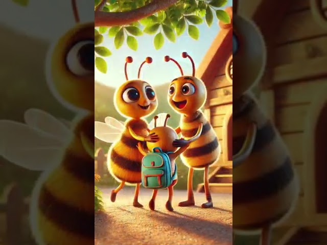 Cute Beeʼs in family 🐝🥹🔥 #cutebee #bee cute