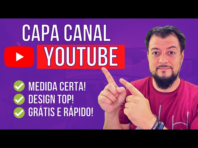 Como Fazer banner de CAPA PARA CANAL YOUTUBE - Tamanho Certo!