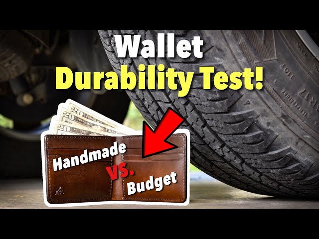 Handmade VS. Cheap - Leather Wallet Durability Test - A Leather Craft Experiment