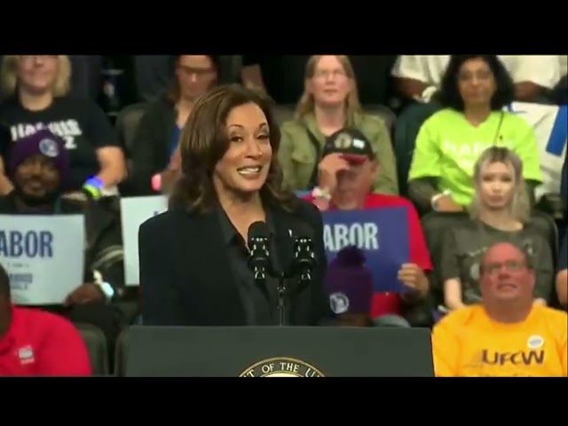 Teleprompter dies and Kamala has to ad lib...oh no!