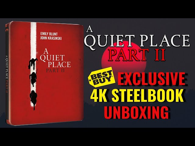 A Quiet Place Part 2 Best Buy Exclusive 4K Ultra HD Blu-ray Steelbook Unboxing